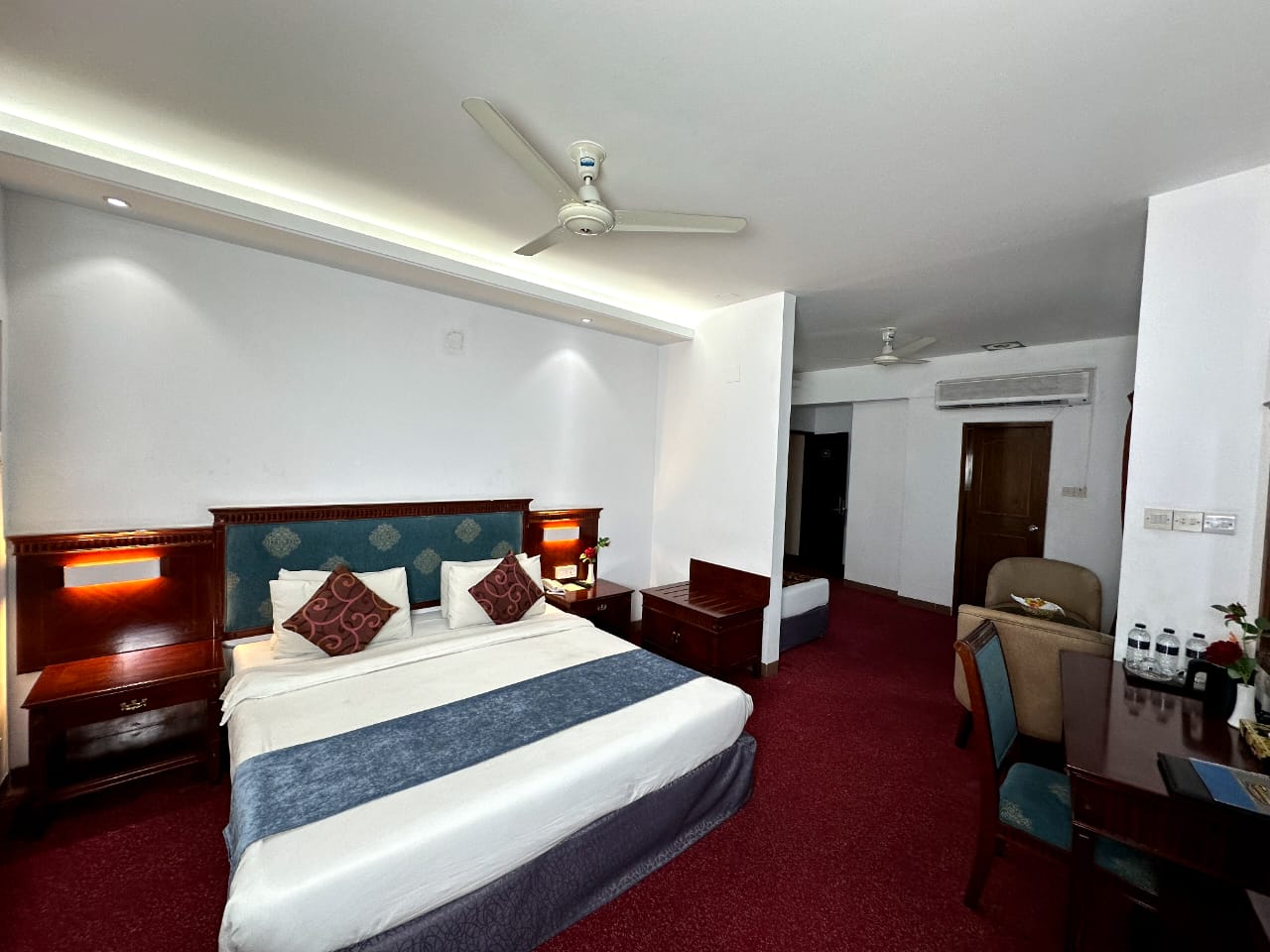 Hotel room with morning light